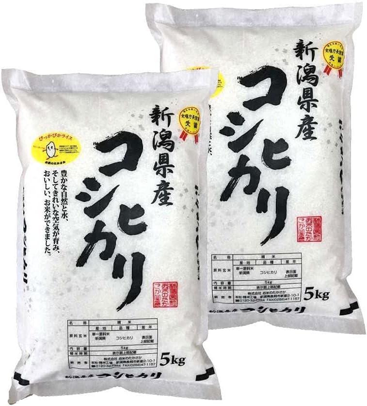 新潟県産コシヒカリ (5㎏) 精米 令和7年産 お米のたかさか
