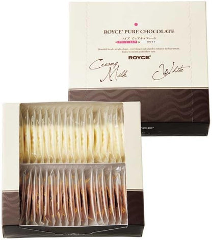 【ROYCE】チョコのコクがあります！ ロイズピュアチョコレート[キャラメルミルク＆クリーミーホワイト] １箱 40個 (x 1)