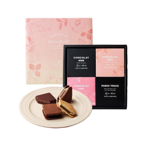 VANILLABEANS (バニラビーンズ) ショーコラ & パリトロ セット チョコレート ギフト お菓子 バレンタイン バレンタインデー (手提げ袋付き 個包装) 詰め合わせ 菓子折り お返し プレゼント 手土産 ご褒美 スイーツ チョコサンド