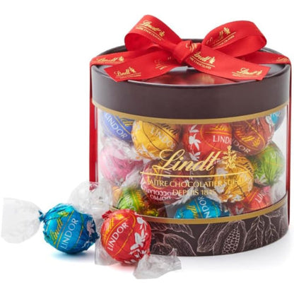 【Lindt公式】リンツ Lindt チョコレート リンドールギフトボックス 母の日 ギフト 20個入 個包装 手提げ袋付き ショッピングバッグXS付