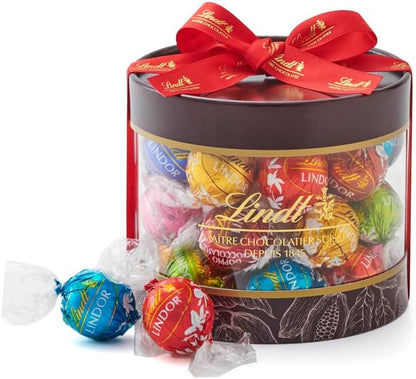 【Lindt公式】リンツ Lindt チョコレート リンドールギフトボックス 母の日 ギフト 20個入 個包装 手提げ袋付き ショッピングバッグXS付