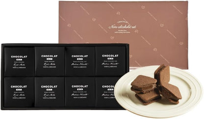 VANILLABEANS (バニラビーンズ) ショーコラ・ノンアルセット (4個入) チョコレート ギフト お菓子 ホワイトデー (手提げ袋付き 個包装) 詰め合わせ 菓子折り プレゼント 手土産 ご褒美 スイーツ チョコサンド