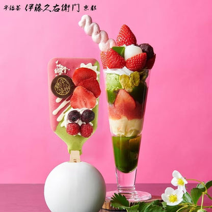 伊藤久右衛門 母の日 スイーツ 宇治抹茶 パフェアイスバー 5個入 5種のフレーバー ギフト 誕生日 プレゼント 50代 60代 70代 スイーツ お菓子 カーネーション付き 造花