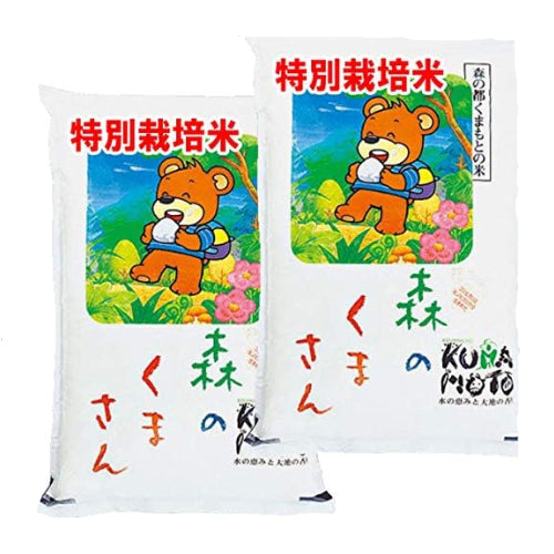 森のくまさん 減農薬米 【 白米 】 令和7年産 熊本産 特別栽培米 JAうき 10kg (5kg×2袋) 白米精米 (精米後約4.5k×2)