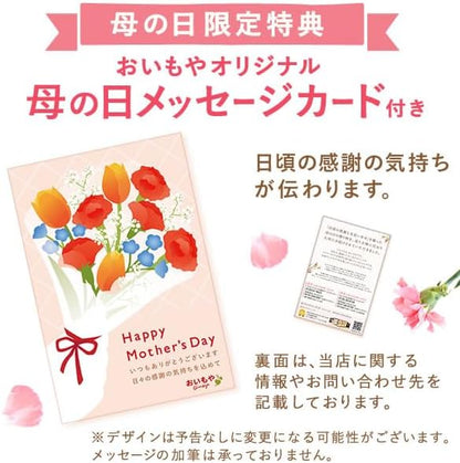 おいもや 母の日 プレゼント 2026 ギフト カーネーション 花 鉢植え スイーツ お菓子 林檎スイートポテト ホットハート MD