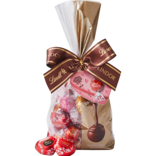 【Lindt公式】リンツ Lindt チョコレート リンドール ファミリーパック シーズナル 40個入 バレンタイン ギフト ショッピングバッグS付