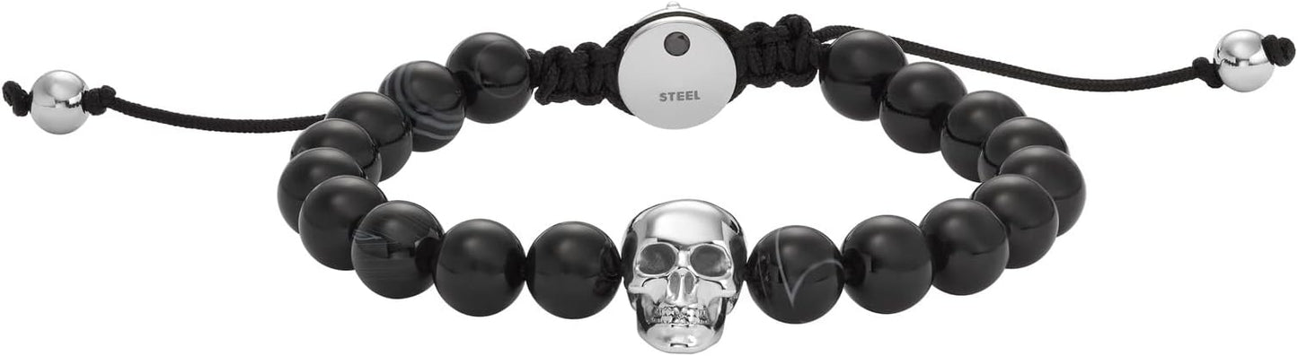 Diesel オールジェンダー ステンレススチールブレスレット, One Size, 金属, 宝石なし