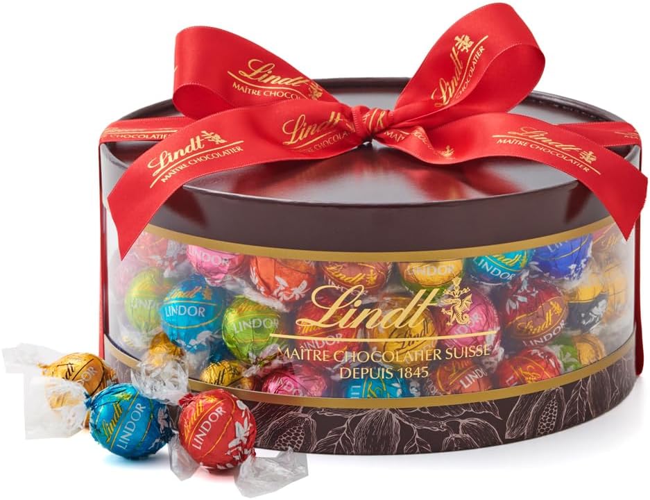 【Lindt公式】リンツ Lindt チョコレート リンドールギフトボックス 母の日 ギフト 20個入 個包装 手提げ袋付き ショッピングバッグXS付