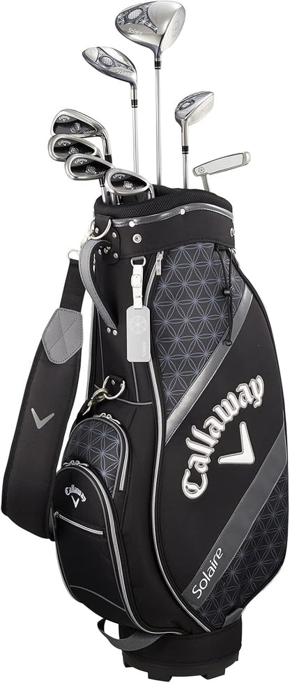 キャロウェイ (Callaway) クラブセット レディース SOLAIRE (8本セット, キャディバック, ヘッドカバー 付き)