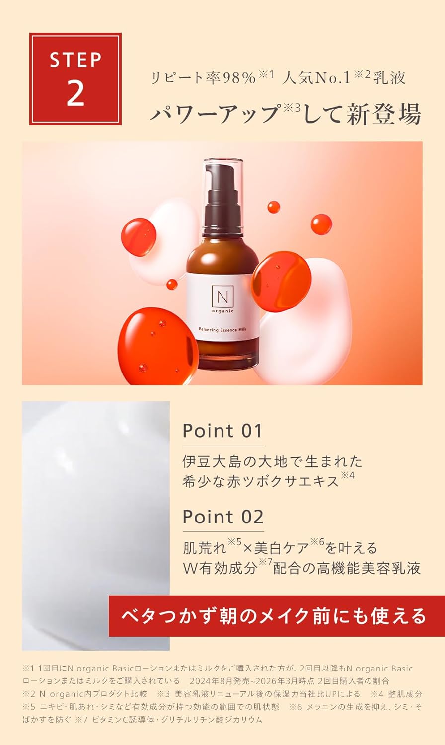 【母の日ギフトセット】N organic Basic スキンケア特別セット(化粧水 乳液 巾着ポーチ 紙袋) 約2ヶ月分 プレゼント 女性 記念日 義母 保湿力 ハリ 乾燥肌 敏感肌 肌荒れ 柑橘系の香り エヌオーガニック