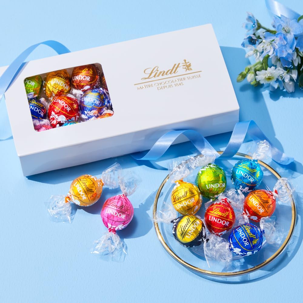 【 Lindt 公式】リンツ チョコレート テイスティングセット バレンタイン 個包装 ギフト ショッピングバッグS付