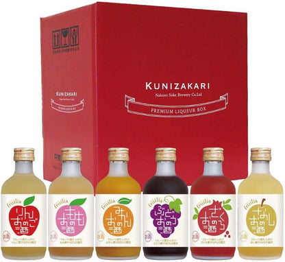 中埜酒造 國盛 高果汁リキュール 飲み比べセットNo3 [ リキュール 7度 日本 愛知県 300ml×6本 ビン ギフトBOX入り ]