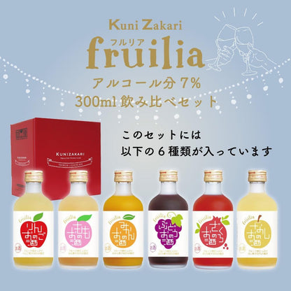中埜酒造 國盛 高果汁リキュール 飲み比べセットNo3 [ リキュール 7度 日本 愛知県 300ml×6本 ビン ギフトBOX入り ]
