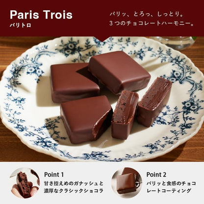VANILLABEANS (バニラビーンズ) ショーコラ & パリトロ セット チョコレート ギフト お菓子 バレンタイン バレンタインデー (手提げ袋付き 個包装) 詰め合わせ 菓子折り お返し プレゼント 手土産 ご褒美 スイーツ チョコサンド