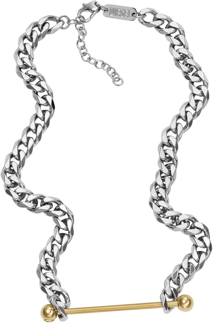 Diesel（ディーゼル）ステンレス製チェーンネックレス メンズ