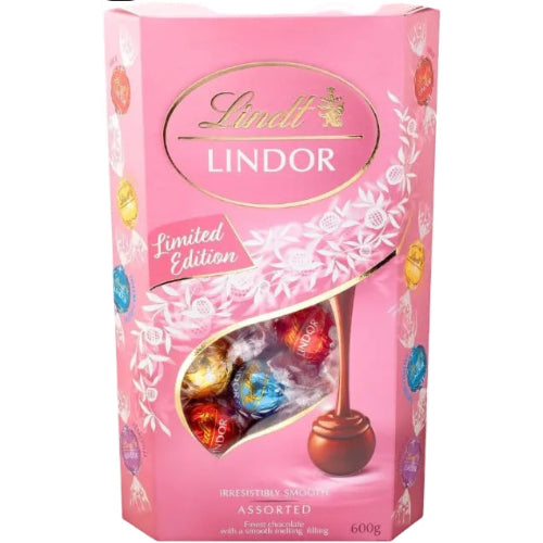 リンツ リンドール ピンク アソート リミテッドエディション 大容量600グラム Lindt Lindor Pink Assort 600g