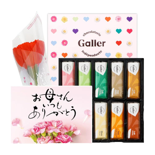ガレー Galler チョコレート ベルギー王室御用達 ミニバー 10本入り 母の日 ギフト プレゼント スイーツ お菓子 個包装 お取り寄せ 手提げ袋付き