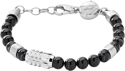 Diesel オールジェンダー ステンレススチールブレスレット, One Size, 金属, 宝石なし