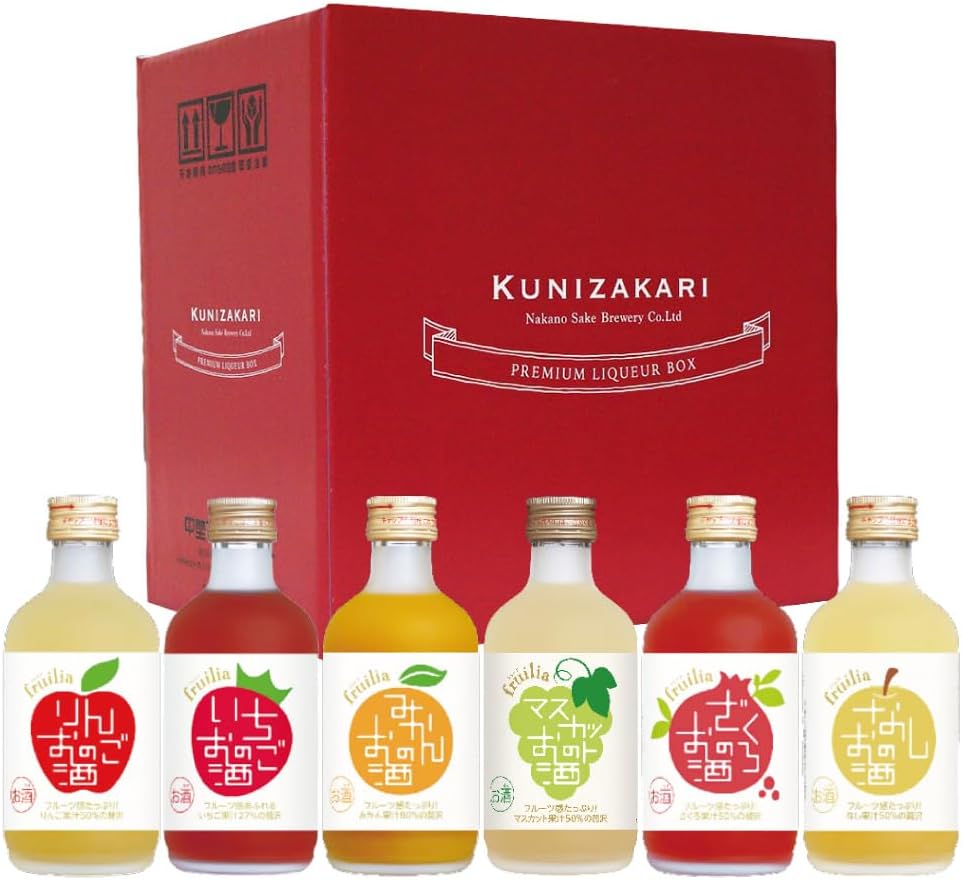 中埜酒造 國盛 高果汁リキュール 飲み比べセットNo3 [ リキュール 7度 日本 愛知県 300ml×6本 ビン ギフトBOX入り ]