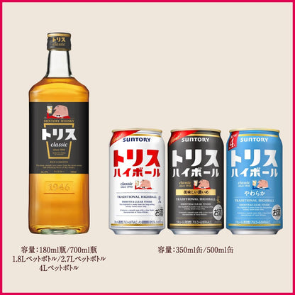 トリスハイボール〈やわらか〉 [ウイスキー 日本 500ml×24缶 ]