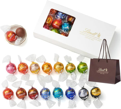 【 Lindt 公式】リンツ チョコレート テイスティングセット バレンタイン 個包装 ギフト ショッピングバッグS付
