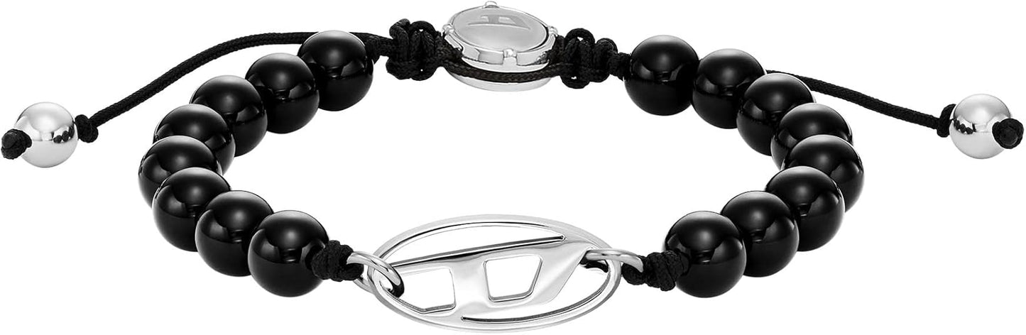 Diesel オールジェンダー ステンレススチールブレスレット, One Size, 金属, 宝石なし