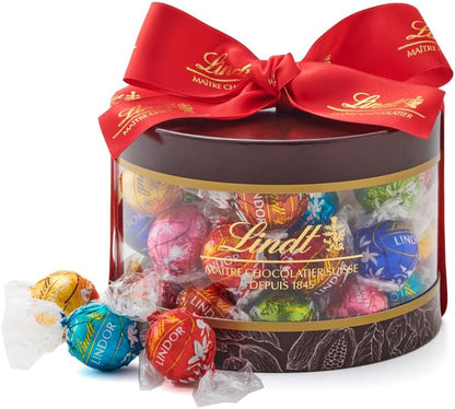 【Lindt公式】リンツ Lindt チョコレート リンドールギフトボックス 母の日 ギフト 20個入 個包装 手提げ袋付き ショッピングバッグXS付