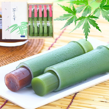 [ 京都銘菓 ] 京阿月 笹しみず 水ようかん 8本入(小倉×4、抹茶×4) 個包装 水羊羹 和菓子 京都 ギフト