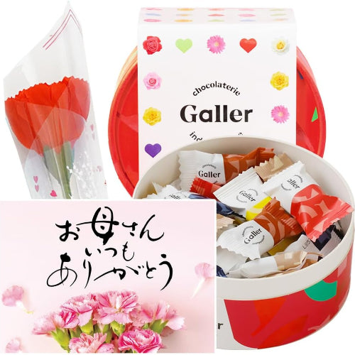 母の日 ギフト ガレー Galler チョコレート ベルギー王室御用達 ナノバー 30個入り 食べ物 お菓子 スイーツ 高級 ギフトカード 間違い探し 手さげ袋付き