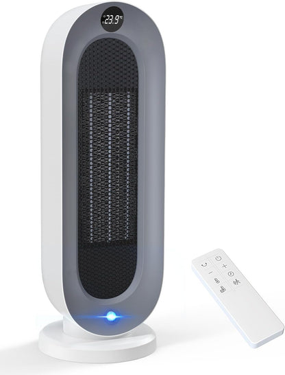 『2025冬新型』 セラミックヒーター 【ECO知能恒温 節電対策】 セラミックファンヒーター 暖房器具 省エネ 電気 首振り 3段階温度調整 800W/1200W 切り忘れ防止 二重過熱保護 転倒OFF タイマー機能 リモコン付き 大風量 速暖 電気ストーブ 電気ヒーター 足元 スリム タワー 脱衣所 寝室 トイレ 日本語取扱説明書 8畳 S720 クリーム