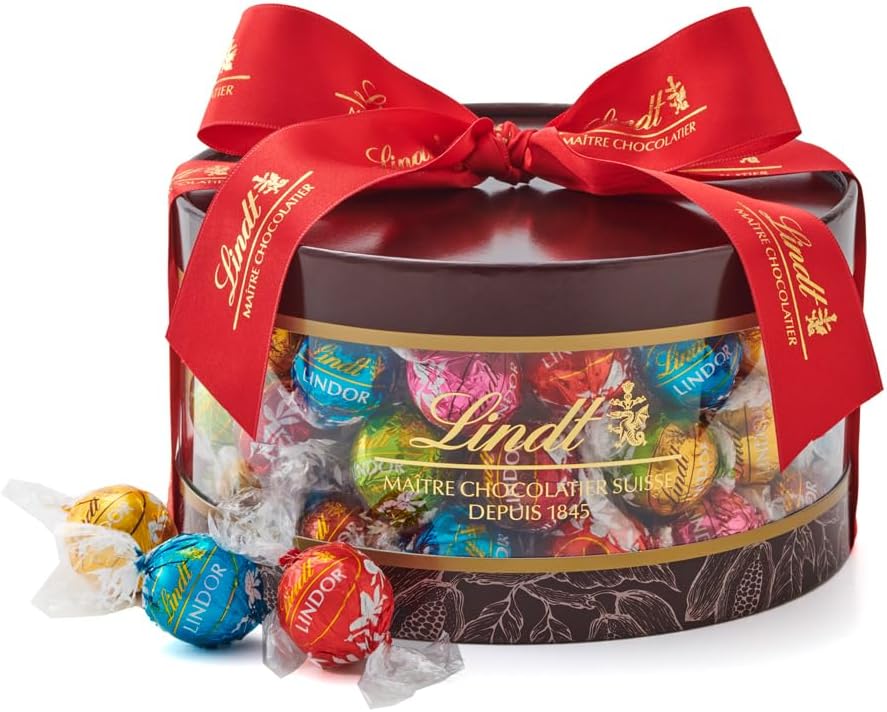 【Lindt公式】リンツ Lindt チョコレート リンドールギフトボックス 母の日 ギフト 20個入 個包装 手提げ袋付き ショッピングバッグXS付