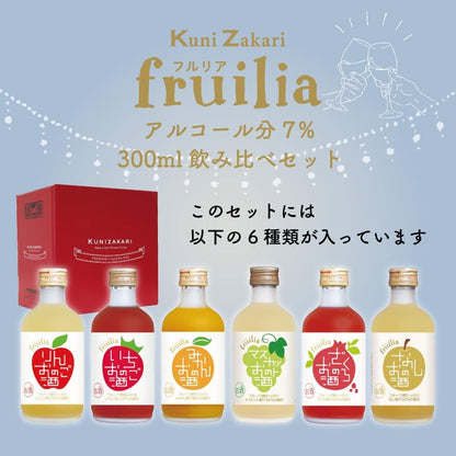 中埜酒造 國盛 高果汁リキュール 飲み比べセットNo3 [ リキュール 7度 日本 愛知県 300ml×6本 ビン ギフトBOX入り ]