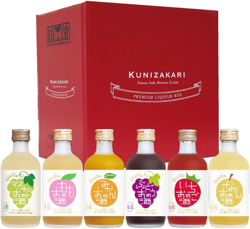 中埜酒造 國盛 高果汁リキュール 飲み比べセットNo3 [ リキュール 7度 日本 愛知県 300ml×6本 ビン ギフトBOX入り ]