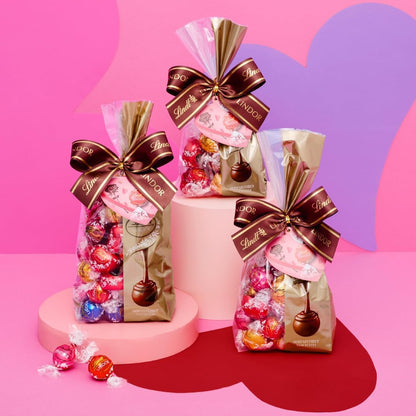 【Lindt公式】リンツ Lindt チョコレート リンドール ファミリーパック シーズナル 20個入 バレンタイン ギフト ショッピングバッグS付