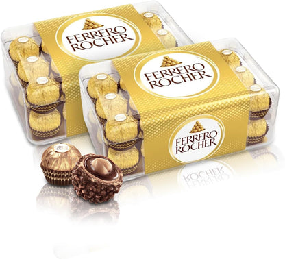 母の日 チョコレート フェレロ ロシェ Ferrero Rocher チョコ プレゼント お菓子 ギフト 人気 おしゃれ 手土産 詰め合わせ まとめ買い 大容量 ヘーゼルナッツ ミルクチョコレート 30粒 375g
