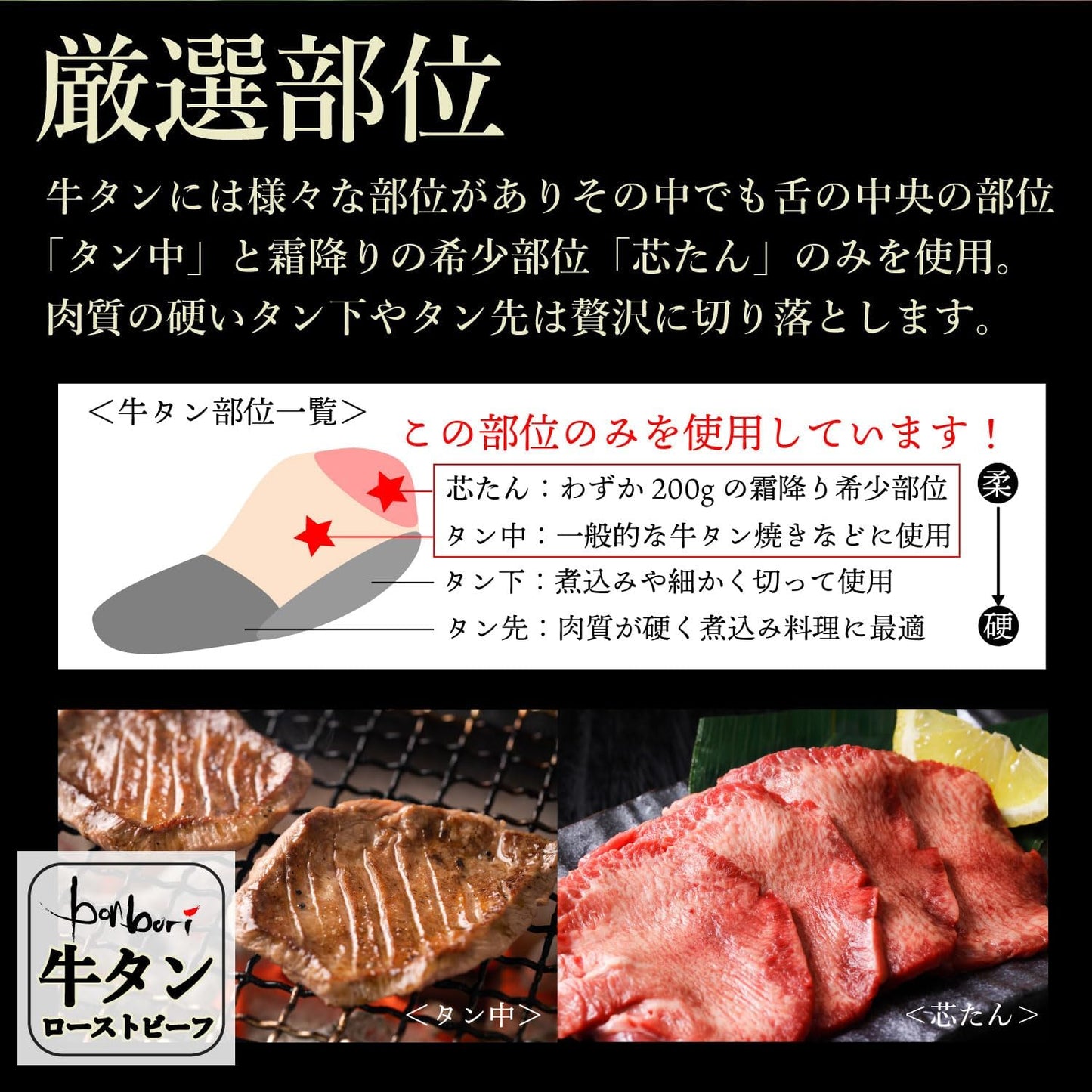 牛たんローストビーフ 400g 個包装 【bonbori】(ソース/わさび 付き) 無添加 | 誕生日 内祝 御礼 お祝い 誕生日 お取り寄せ 贈り物 ギフト 母の日 父の日