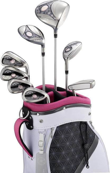 キャロウェイ (Callaway) クラブセット レディース SOLAIRE (8本セット, キャディバック, ヘッドカバー 付き)