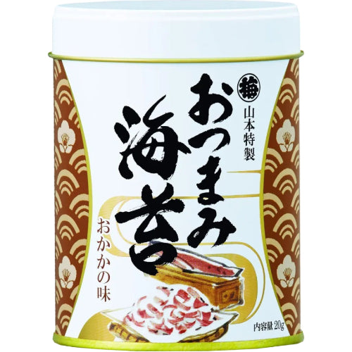 山本海苔店 味つけ海苔 おつまみ海苔【 梅／うめ 】1缶 20g 九州有明海産 国産