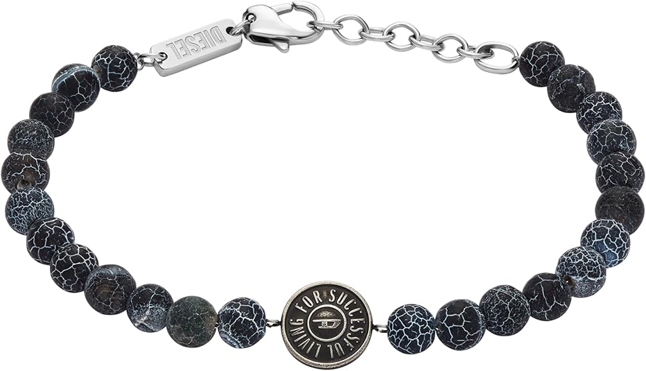 Diesel オールジェンダー ステンレススチールブレスレット, One Size, 金属, 宝石なし
