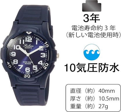 [シチズン Q&Q] 腕時計 アナログ 10気圧防水 ウレタンベルト VP84-854 メンズ ブラック