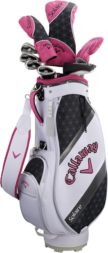 キャロウェイ (Callaway) クラブセット レディース SOLAIRE (8本セット, キャディバック, ヘッドカバー 付き)
