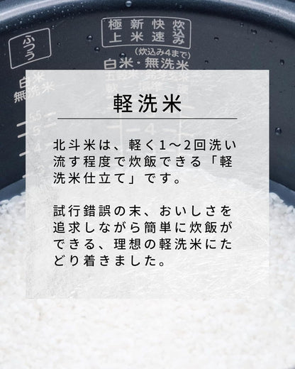 農薬節減米 北海道産 北斗米ななつぼし 5kg 白米 【令和7年産】