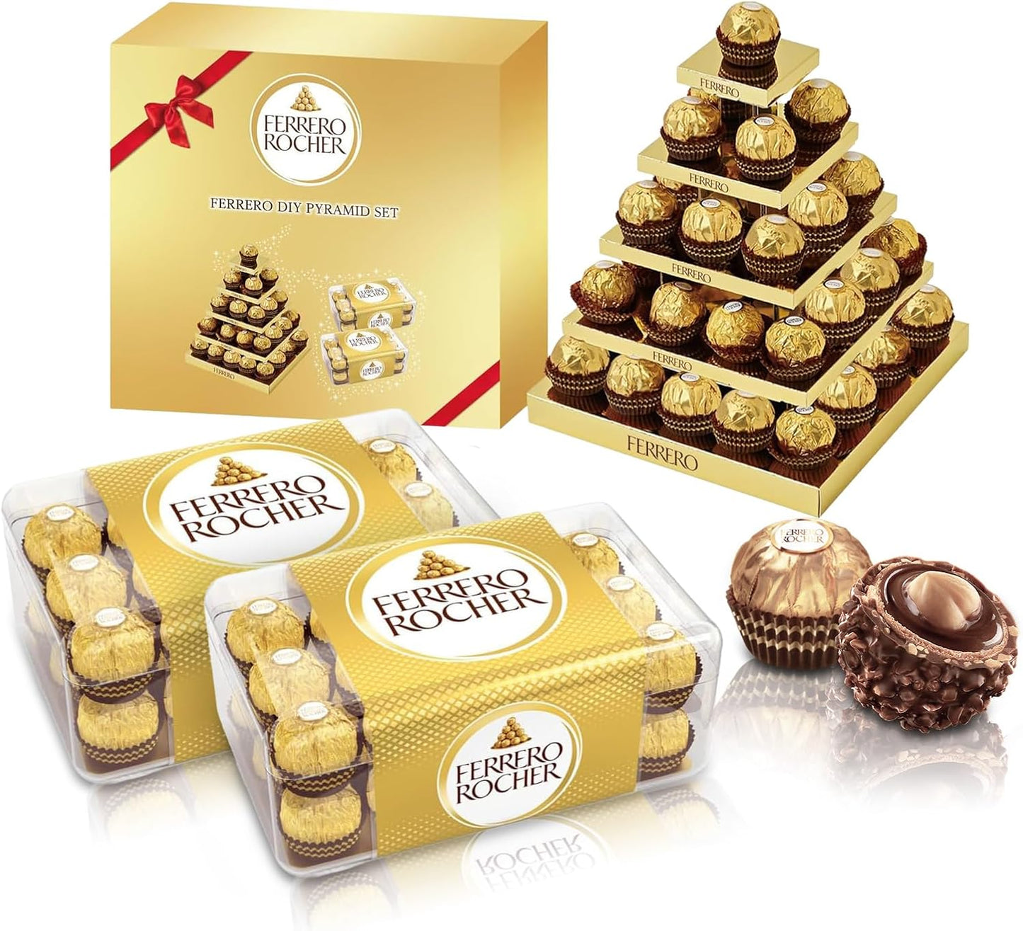母の日 チョコレート フェレロ ロシェ オリジンズ Ferrero Rocher Origins チョコ プレゼント お菓子 ギフト 人気 おしゃれ 手土産 詰め合わせ 個包装 ヘーゼルナッツ ダークチョコレート アソート 詰め合わせ 24粒