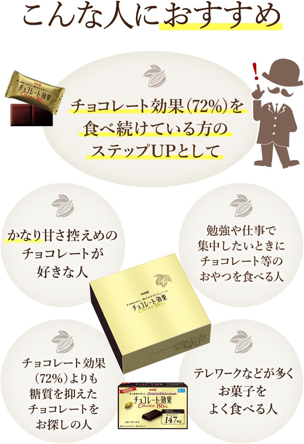 チョコレート効果 明治 カカオ86% 大容量 940g