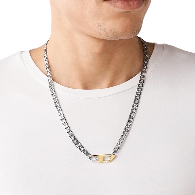 Diesel（ディーゼル）ステンレス製チェーンネックレス メンズ