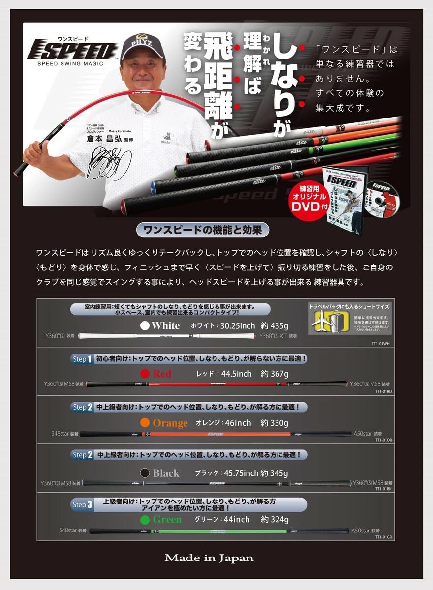 elitegrips(エリートグリップ) ワンスピード ゴルフスイング練習器具