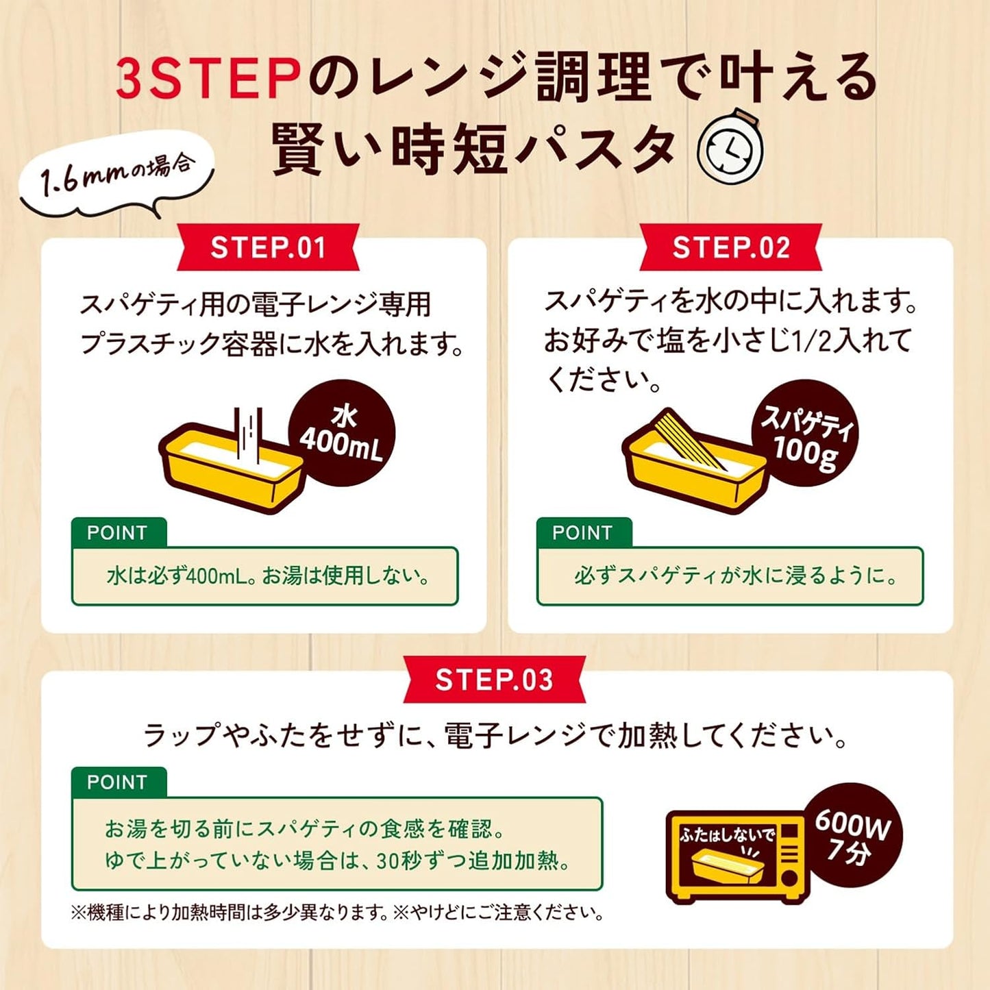 マ・マー 早ゆで 3分 スパゲティ 1.6mm 500g×4袋（ 約20人前 ）アルデンテ パスタ 麺 時短 レンジ調理 簡単 手軽 調理 計量不要 ( 結束タイプ / チャック付袋 ）FineFast