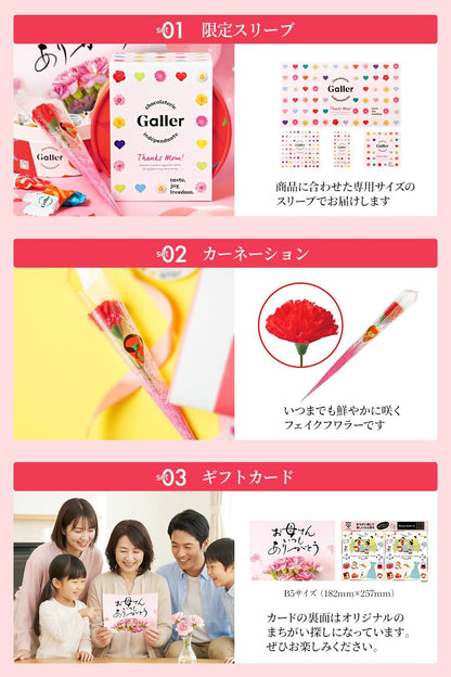 母の日 ギフト ガレー Galler チョコレート ベルギー王室御用達 クッキー 15枚入り 食べ物 お菓子 スイーツ 高級 ギフトカード 間違い探し 手さげ袋付き
