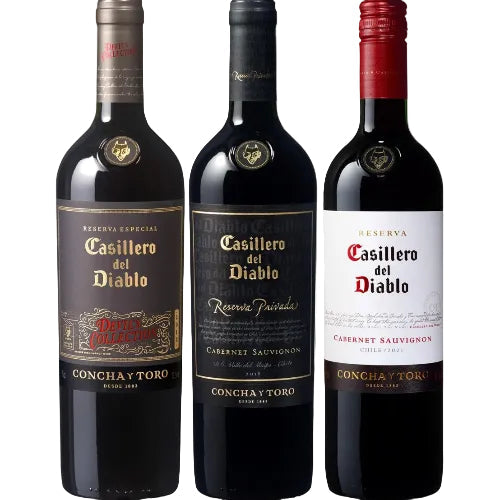 カッシェロ・デル・ディアブロ プレミアムチリワイン ブランド 売れ筋商品 バンドルセット 【 フルボディ 赤ワイン チリ 750ml×3本 】【悪魔の蔵