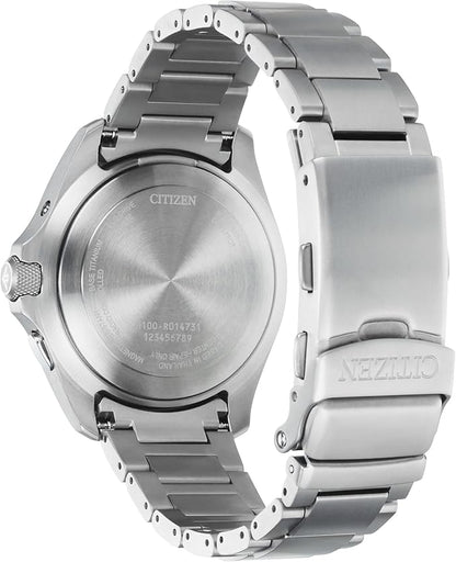 [CITIZEN] 腕時計 PROMASTER (電波時計 / 20気圧 防水/デイ＆デイト) AT6085-50E 軽量 チタン 光発電エコ・ドライブ LANDシリーズ サファイアガラス メンズ ビジネス アウトドア アナログ 見やすい 夜光 日付 秒針 ギフト 電波ソーラー